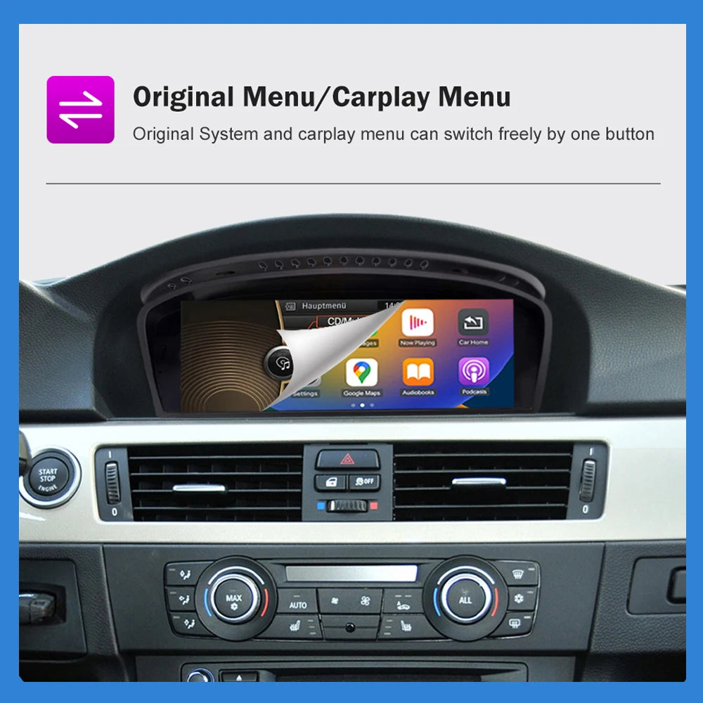 Multimedia dla BMW serii 3/5 z bezprzewodowym CarPlay Android Auto